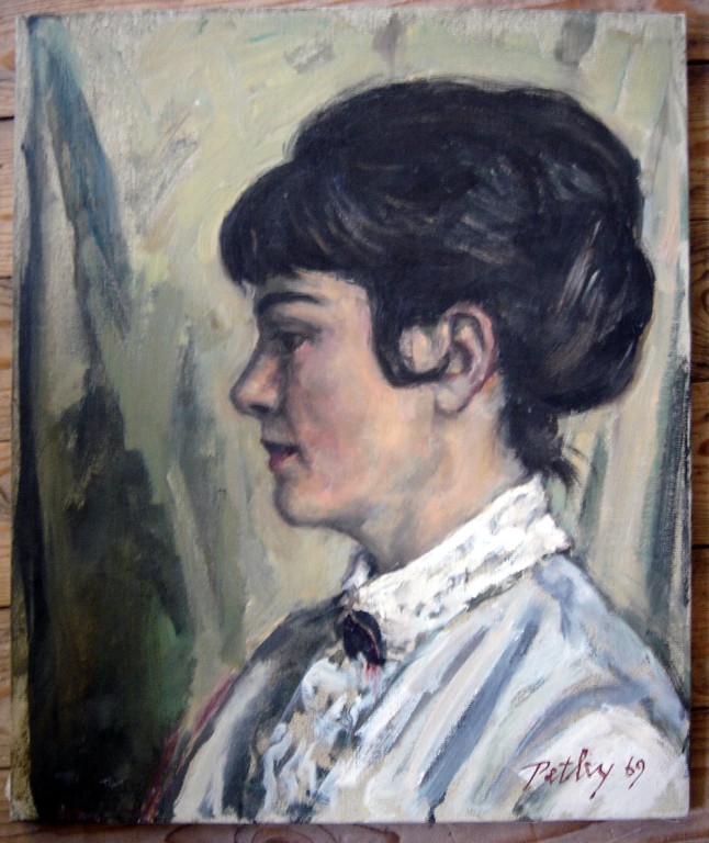 Lewellyn Petley-Jones (1908-1986) Canadian Mrs Graham Eyre, 55 x 46cm, unframed